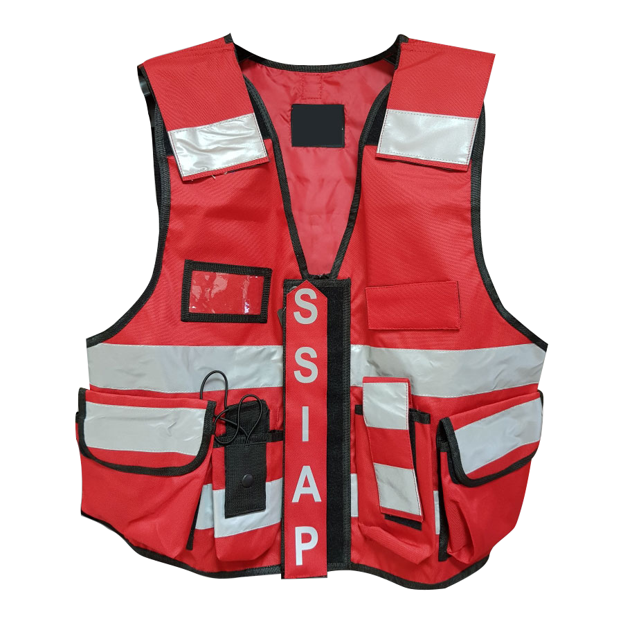 gilet sécurité rouge