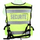 Gilet Tactique Sécurité jaune