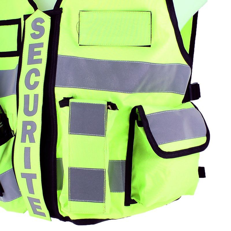 Gilet Tactique Sécurité jaune - SHOC