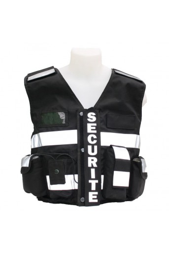 Gilet Tactique Sécurité noir